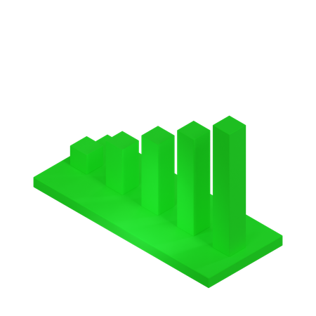 Gráfico de barras  3D Icon