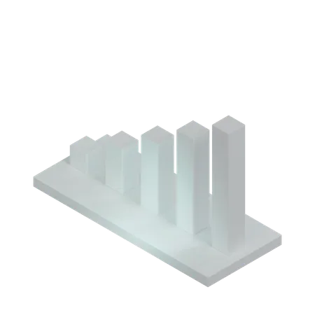 Gráfico de barras  3D Icon