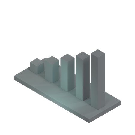 Gráfico de barras  3D Icon