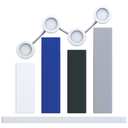 Gráfico de barras  3D Icon