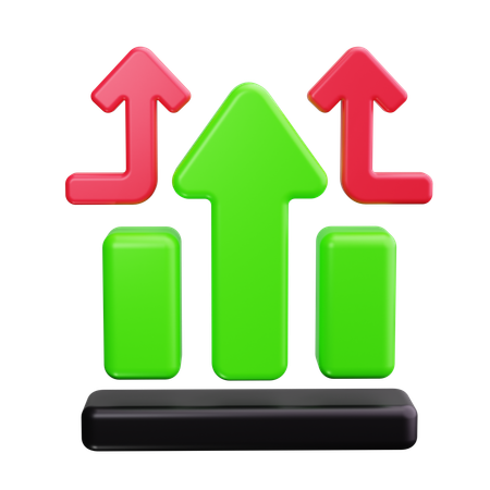 Gráfico de barras  3D Icon