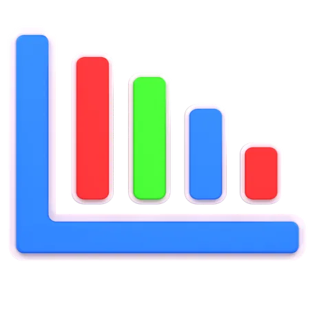 Gráfico de barras  3D Icon