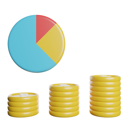 Gráfico de barras  3D Icon