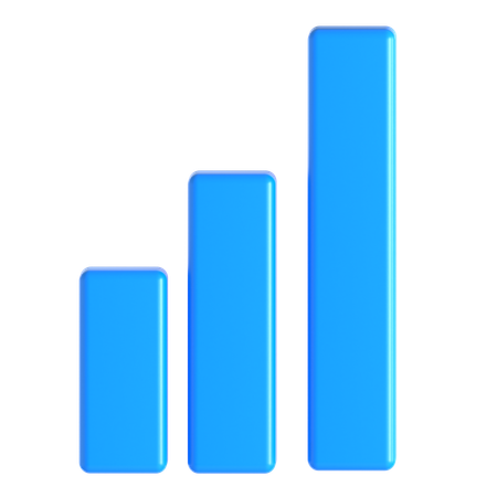 Gráfico de barras  3D Icon