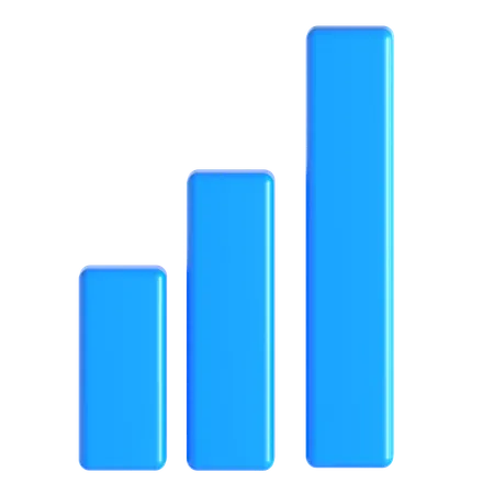 Gráfico de barras  3D Icon