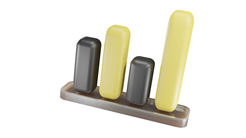 Gráfico de barras  3D Icon