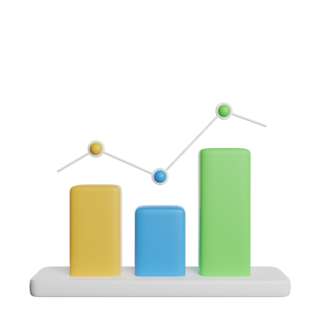 Gráfico de barras  3D Icon