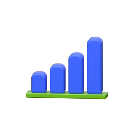 Gráfico de barras  3D Icon