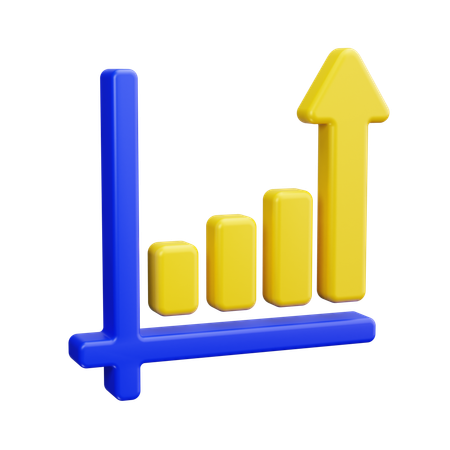 Gráfico de barras  3D Icon