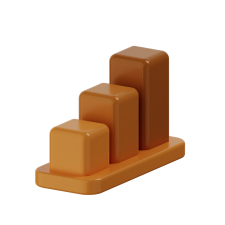 Gráfico de barras  3D Illustration