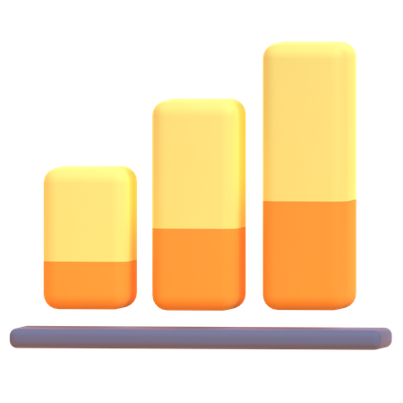 Gráfico de barras  3D Illustration