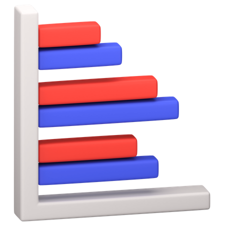 Gráfico de barras  3D Icon