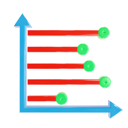 Gráfico de barras  3D Icon