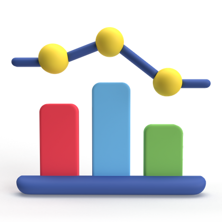 Gráfico de barras  3D Icon