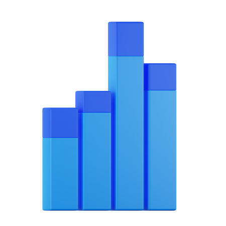 Gráfico de barras  3D Icon