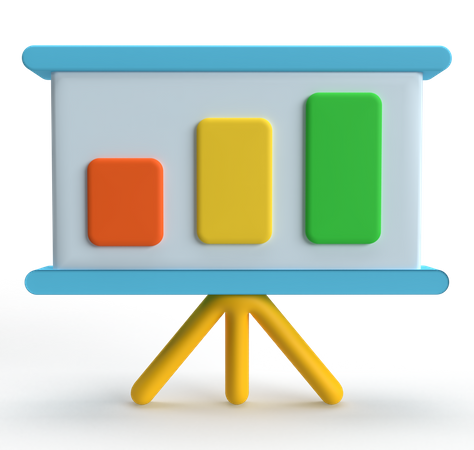 Gráfico de barras  3D Icon