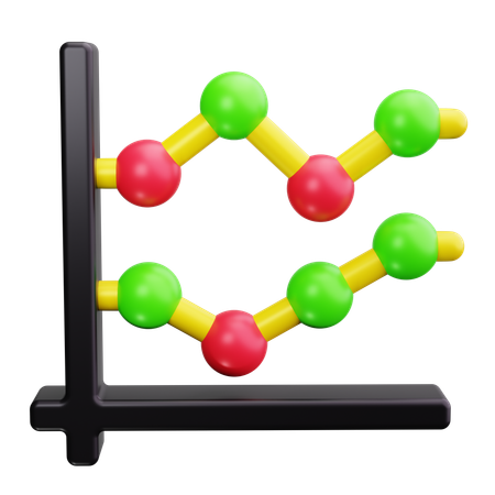 Gráfico de bolhas  3D Icon