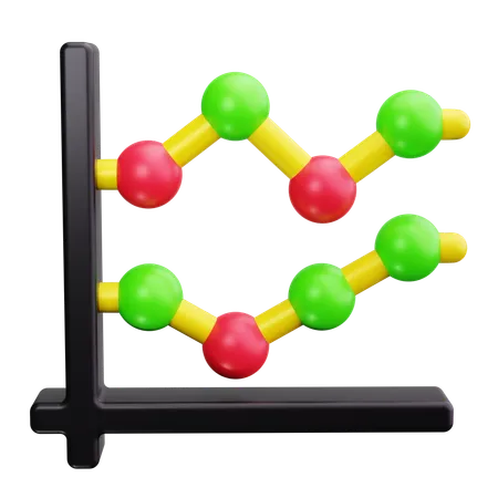 Gráfico de burbujas  3D Icon