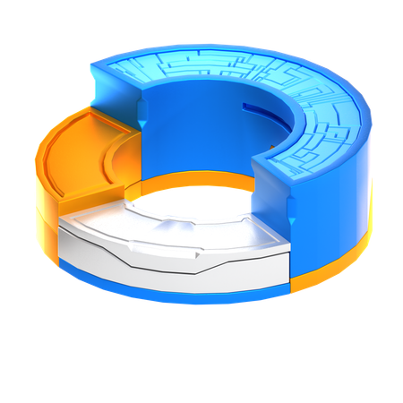 Gráfico de ciencia ficción  3D Icon
