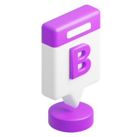 Gráfico de coluna de caixa b  3D Icon