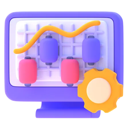 Computadora  3D Icon