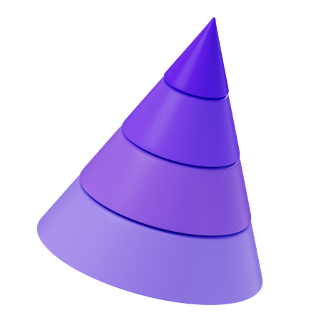 Gráfico de cone  3D Icon