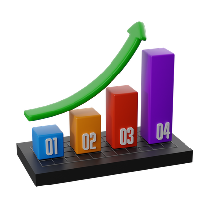 Tabla de crecimiento  3D Icon