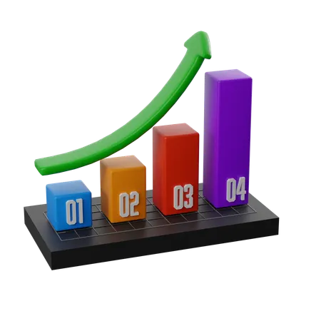 Tabla de crecimiento  3D Icon