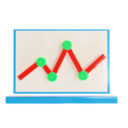 Tabla de crecimiento en línea  3D Icon