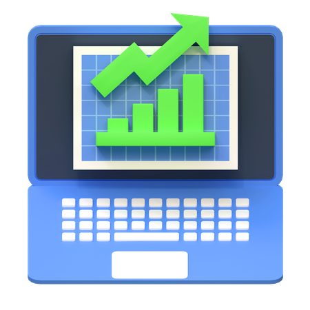 Tabla de crecimiento en línea  3D Icon