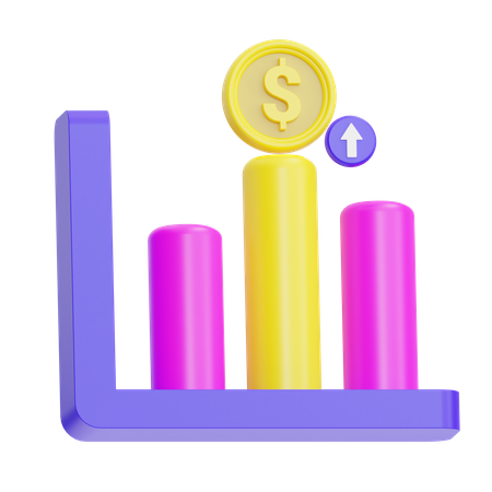 Tabla de crecimiento financiero  3D Icon
