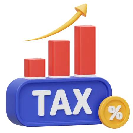 Tabla de crecimiento de impuestos  3D Icon