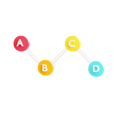 Gráfico de crescimento  3D Illustration