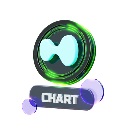 Gráfico de criptomoedas  3D Icon