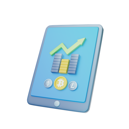 Tabla de criptomonedas  3D Icon