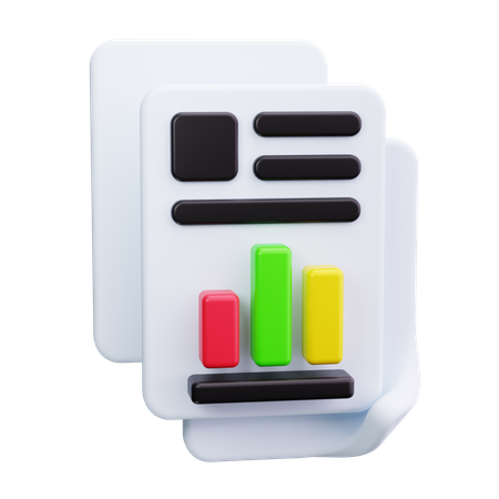 Gráfico de dados  3D Icon