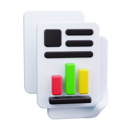 Gráfico de datos  3D Icon