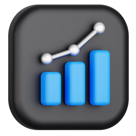 Gráfico de datos  3D Icon