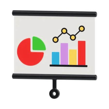 Gráfico de datos  3D Icon