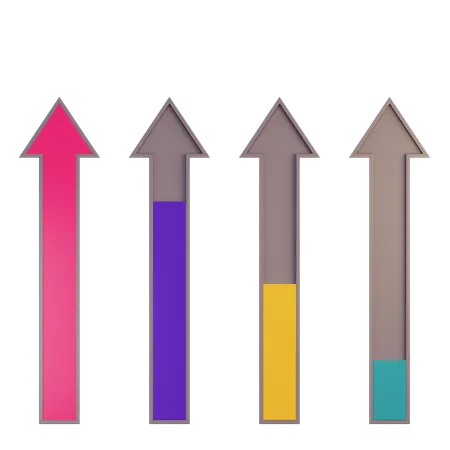 Gráfico de desempenho  3D Icon