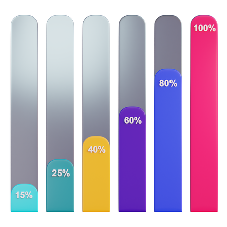 Gráfico de desempenho  3D Icon