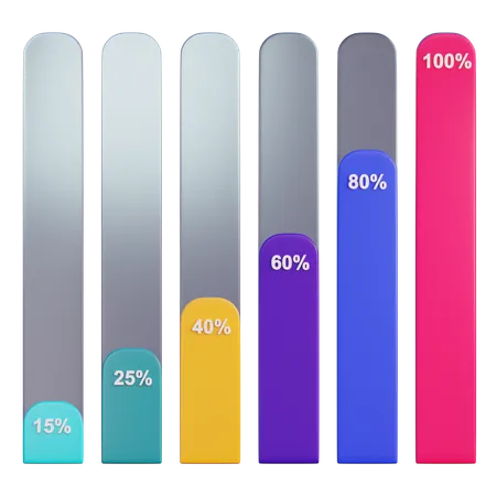 Gráfico de desempenho  3D Icon