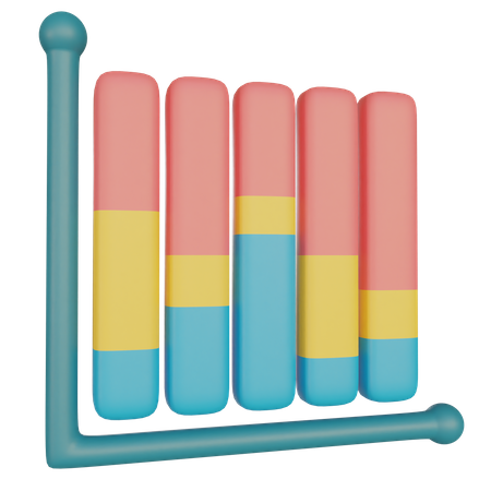 Gráfico de desempenho  3D Illustration