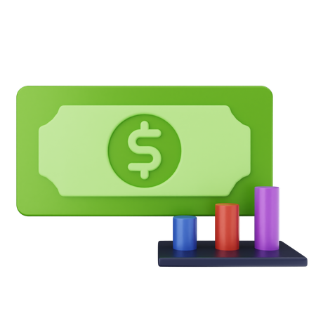 Tabla de dinero  3D Icon