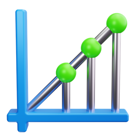 Gráfico de dispersão  3D Icon