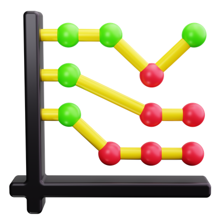 Gráfico de dispersão  3D Icon