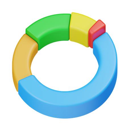 Gráfico de rosca  3D Icon