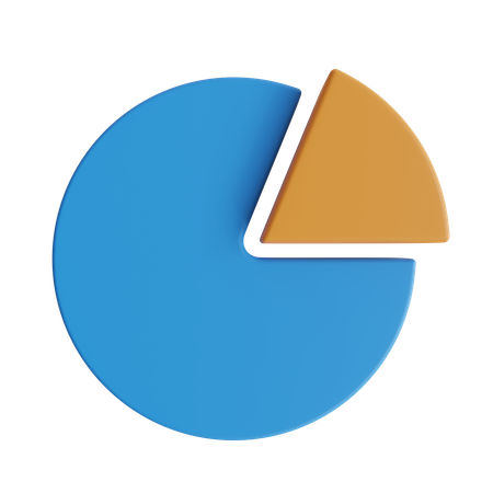 Gráfico de rosca  3D Icon