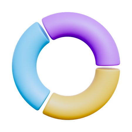 Gráfico de rosca  3D Icon