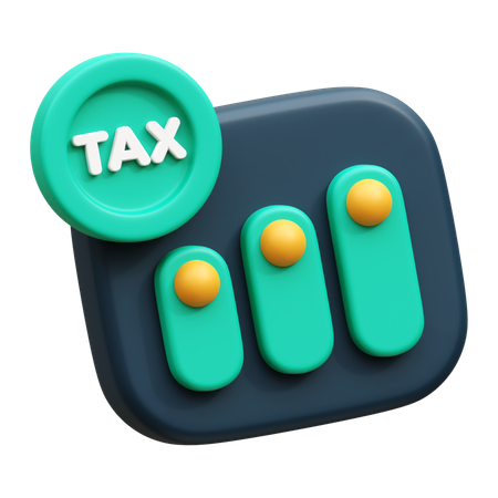 Tabla de impuestos  3D Icon